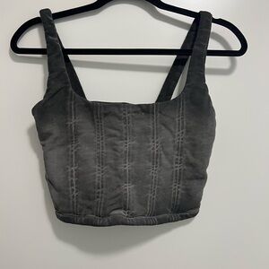Zara Charcoal Crop Top